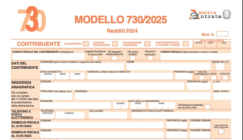 Modello 730 Precompilato 2025